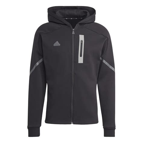 adidas full zip hoodie zwart|Adidas full zip hoodies.